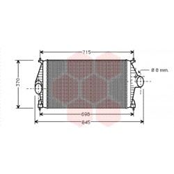 INTERCOOLER -5-99 2.1 TD 610x360x34 