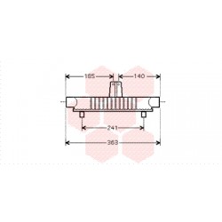 RADIATEUR HUILE POUR MOTEUR 2.2 HDi Avec Echangeur 305x85x62...