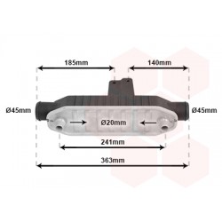 RADIATEUR HUILE POUR MOTEUR 2.2 HDi Avec Echangeur 305x85x62...