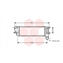 INTERCOOLER 05+ 2.0 HDi 302x136x85 