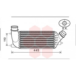 INTERCOOLER 2.0 HDi DEUS 300x144x80 Moteur: DW10CE - DW10CD -...