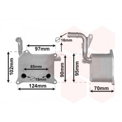 Radiateur huile pour moteur