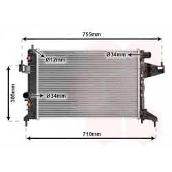 RADIATEUR ESSENCE -03 1.4 AT -AC 540x375x26 