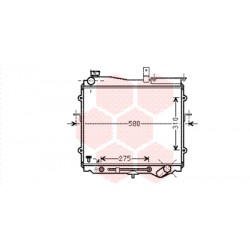 RADIATEUR DIESEL 99+ 2.0 TDic AT 450x520x40 