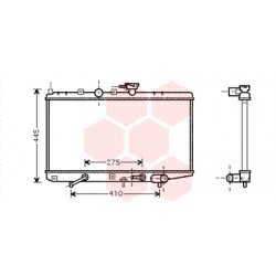 RADIATEUR ESSENCE 1.3 8v - 1.5 16v AT 350x645x27 