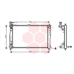 RADIATEUR ESSENCE -01 2.5 24v AT 702x420x28 