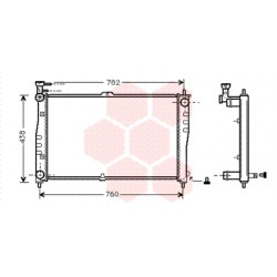 RADIATEUR ESSENCE -01 2.5 24v MT 702x420x28 