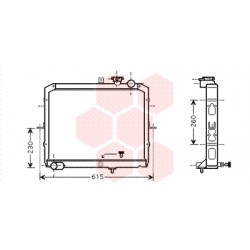 RADIATEUR DIESEL 98+ 2.5D - 2.7D 375x535x37 