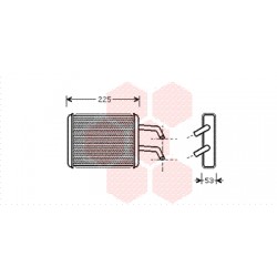 RADIATEUR CHAUFFAGE All Arrière AC 195x160x42 