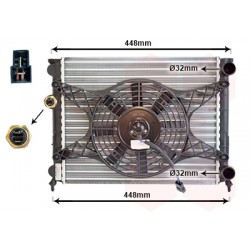 RADIATEUR ESSENCE All + Ventilateur 380x322x23 