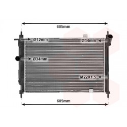 RADIATEUR DIESEL 1.7 D MT 535x375x22 