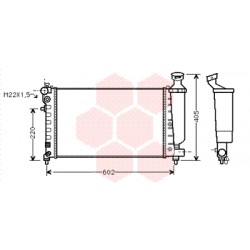 RADIATEUR ESSENCE 1.6 AT 530x297x32 