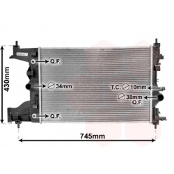 RADIATEUR ESSENCE 1.6i AT +AC 580x395x28 