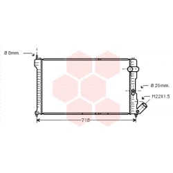 RADIATEUR ESSENCE -96 2.0i Turbo 632x415x36 