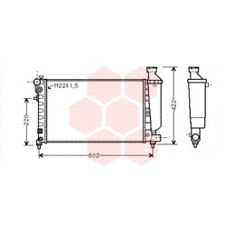 RADIATEUR ESSENCE 1.6i AT 530x300x31 