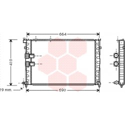 RADIATEUR DIESEL -97 2.1 TD AT 610x400x36 