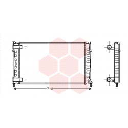 RADIATEUR DIESEL 97+ 2.1 TD (Voir Photo) 640x398x36 