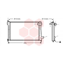 RADIATEUR DIESEL 2.0 HDi kW80 600x425x33 