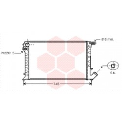 RADIATEUR DIESEL 96+ 1.8D - 1.9D +AC 670x367x31 