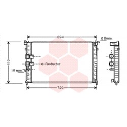 RADIATEUR ESSENCE 2.2i 640x398x33 