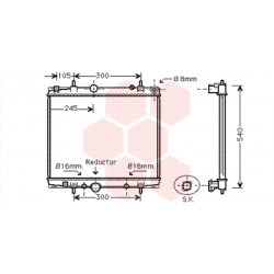 RADIATEUR DIESEL 2.0 HDi AT 464x563x27 