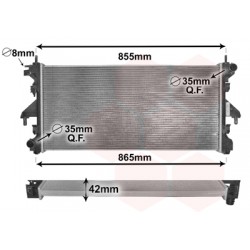 RADIATEUR DIESEL 2.2 HDi-2.3 Multi-3.0 HDi 780x360x42 Vérifier...