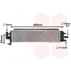 RADIATEUR AUXILIAIRE 2.0 D Hybrid AT 379x94x27 