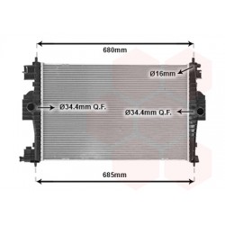 RADIATEUR ESSENCE 1.6i 16V THP (147KW) 613x405x28 