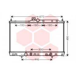 RADIATEUR ESSENCE 2.4i 16V AT 06-05-10-06 688x425x16 