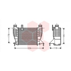 INTERCOOLER +07 1.5 DCi kW 76 210x204x64 