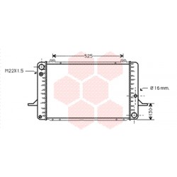 RADIATEUR ESSENCE 1.3i - 1.6i - 1.8i - 2.0i 603x370x40 + AC MT...