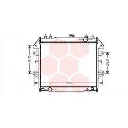 RADIATEUR ESSENCE 2.7i 500x645x26 