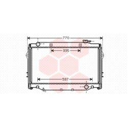 RADIATEUR DIESEL 95+ 4.2 TD 24V 425x693x36 