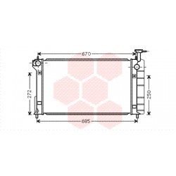 RADIATEUR ESSENCE 1.5i Hybrid 600x350x16 