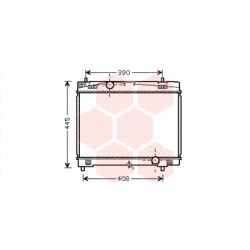 RADIATEUR ESSENCE 1.6i - Prod Japan MT 350x480x16 