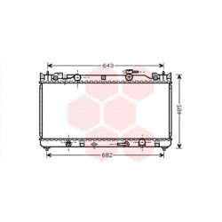 RADIATEUR ESSENCE 2.0i - 2.4i AT 400x737x16 