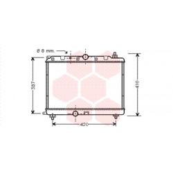 RADIATEUR DIESEL 2.0i Diesel 322x500x32 