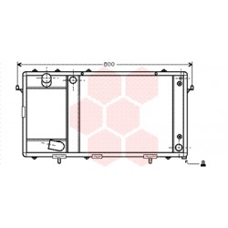 RADIATEUR DIESEL 2.5TDi 200 W Intrclr90-94 415x405x54 