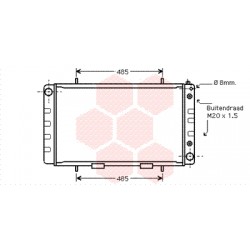 RADIATEUR DIESEL Defender 130 2.5TDi 90-94 627x388x47 