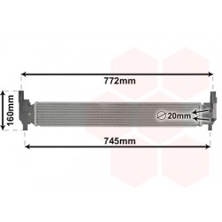 Radiateur pour intercooler refroidi à eau