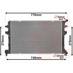 Radiateur pour intercooler refroidi à eau