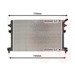 Radiateur pour intercooler refroidi à eau