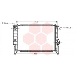 RADIATEUR ESSENCE 96+ 840Ci M62 -AC 650x438x34 