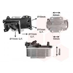 RADIATEUR HUILE POUR BOÎTE DE VITESSE AUTOMATIQUE 528i Moteur:...