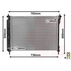 RADIATEUR ESSENCE 2.4i VVT MT 665x550x30 