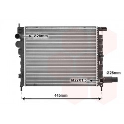 RADIATEUR DIESEL 1.4D 92+ 390x322x32 