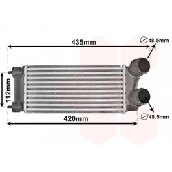 INTERCOOLER 1.6 Blue HDi 305x150x80 Moteur: BHW DV6FE - BHY...