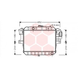 RADIATEUR ESSENCE -92 1.6i 350x490x32 Without bleedpipe in...