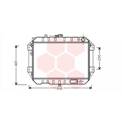 RADIATEUR DIESEL +87 2.8 Turbo Diesel 400x525x34 