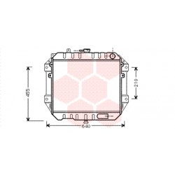 RADIATEUR DIESEL 93+ 2.8d 450x525x34 